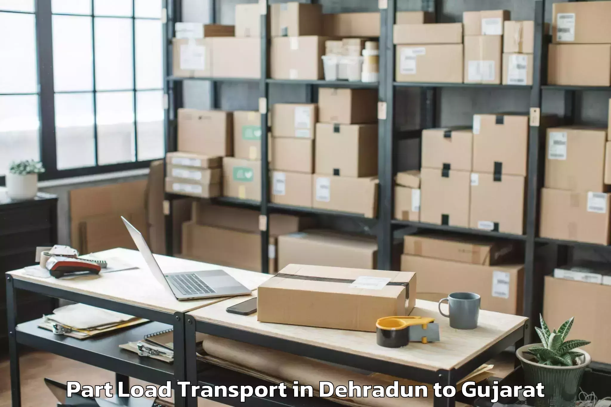 Trusted Dehradun to Nakhatrana Part Load Transport